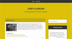 Desktop Screenshot of man-o-pause.com